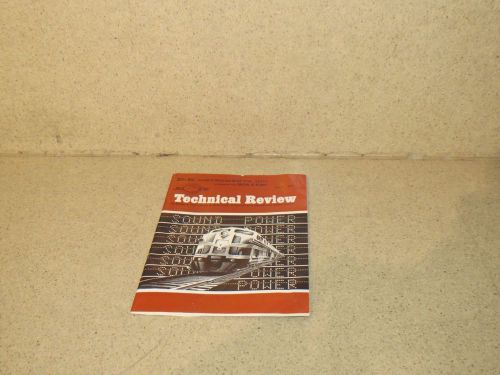 B &amp; K INSTRUMENTS INC TECHNICAL REVIEW NO 3 1971  (#318)