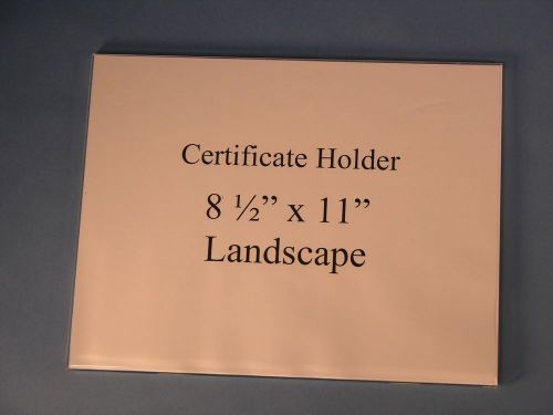 8 1/2&#034; x 11&#034; Landscape Certificate Holder Wall Mount Flush (12) pack $46.00