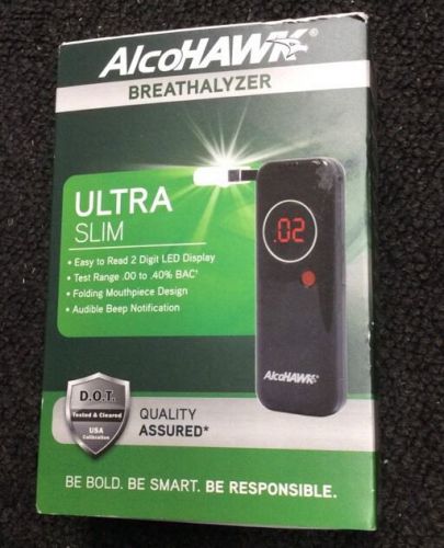 AlcoHAWK Ultra Slim - Alcohol Tester - Breathalyzer - NEW IN BOX FREE SHIPPING