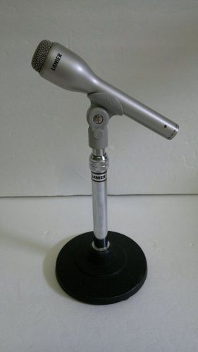 Lanier DM-1525 XLR Unidirectional Dynamic Microphone with Lanier Stand.