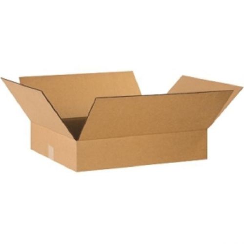 Corrugated cardboard flat shipping storage boxes 20&#034; x 16&#034; x 4&#034; (bundle of 25) for sale