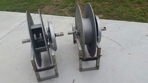 Two (2) Hannay  Industrial Hose Reels. Very Good Condition.