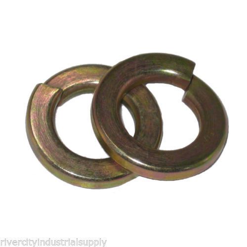 3/4&#034; grade 8 Lock Washers Zinc &amp; Yellow Plated 100 count