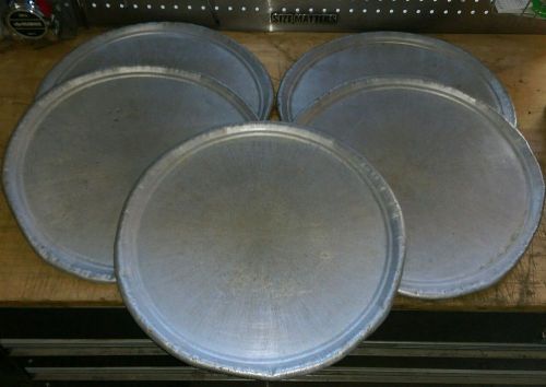 15&#034; Round Aluminum Pizza Pans Tray Lot of 5