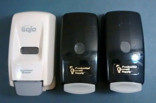 3 Liquid Hand Soap Dispenser - 1 GOJO - 2 Prodential Overall Supply Company LOT