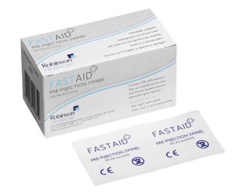 Fast Aid Pre Injection Swabs - Pack of 100