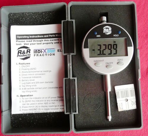 R &amp; R Products Indi-Xblue Fraction Electronic Indicator 54-520-250R (EDP#16817)