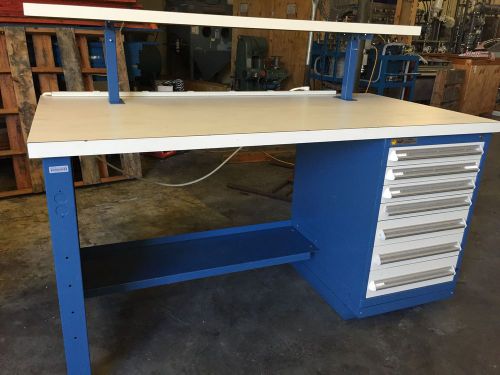 Vidmar lab bench desk- 4 and 5 drawer available for sale