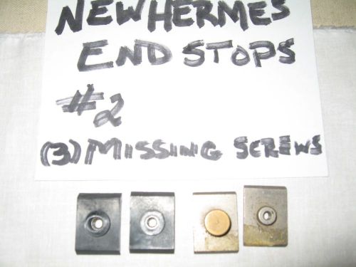 New Hermes Engravograph End Stops 2 Pair The Slide Base Is 1 1/4&#034;H X 7/8&#034;W