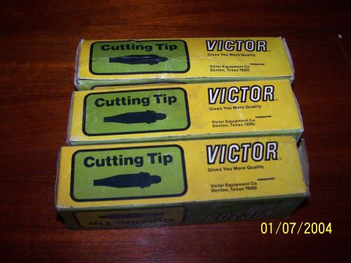 3-victor 14-hdn cutting tip 3 tips one bid.free shipping model 0330-0508 for sale