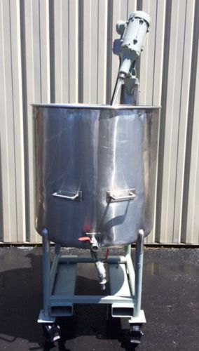 150 gallon stainless steel mixing tank, clamp on xp explosion proof mixer for sale