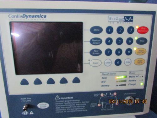 Cardio Dynamics Bio Z ICG Hemodynamic  monitor