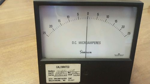 Simpson 0-2 Microamperes Model TDA-15 Vintage Meter