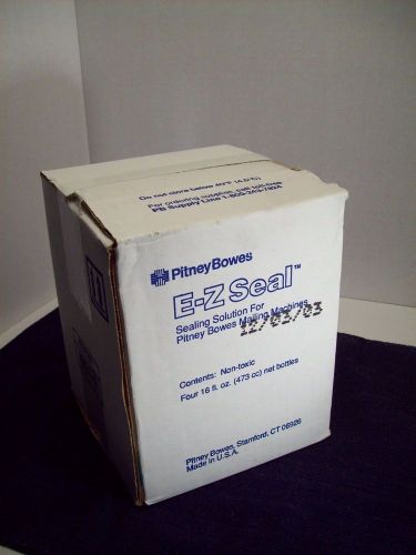 4 New Genuine Pitney Bowes 16 oz. bottles E-Z Seal Sealing Solution