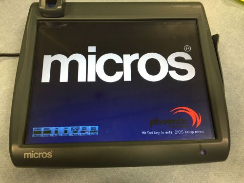 Micros 5A POS Touchscreen Workstation w/ Base Stand. Restaurant Terminal. 400814
