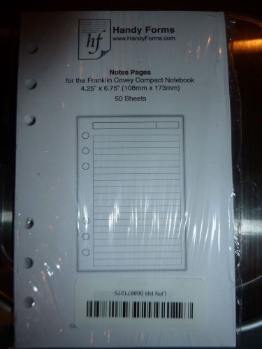 Personal Size Notes Pages Planner Insert, Sized and Punched for Filofax Personal