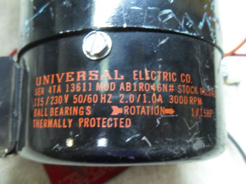 (X8-22) 1 USED UNIVERSAL ELECTRIC 4TA 13611 MOTOR