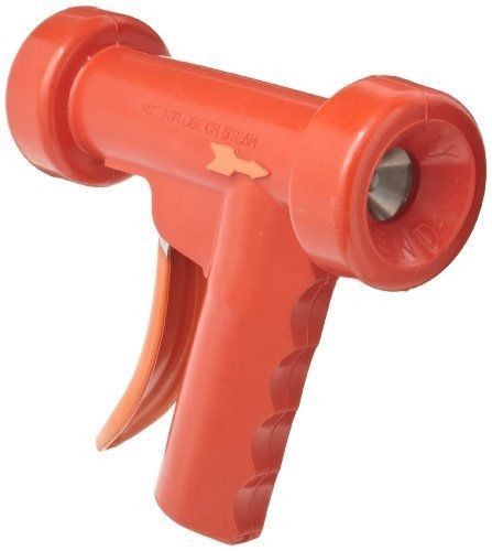 SuperKlean 150S-R Pistol Grip Spray Nozzle, Stainless Steel, 1/2 NPT, Red