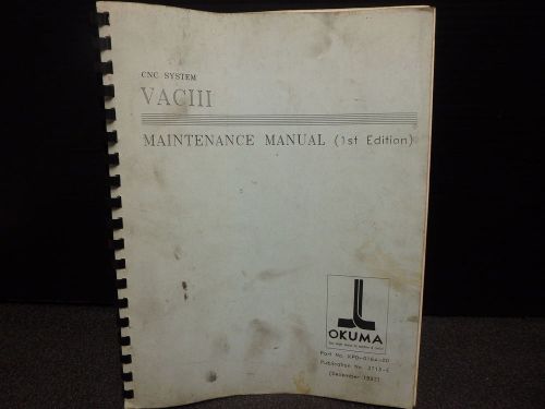 OKUMA VACIII MAINTENANCE MANUAL_KPO-0164-00_3713-E