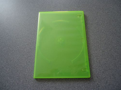 Thin Green CD / DVD Cases - Bundle of  5         Five Empty Cases
