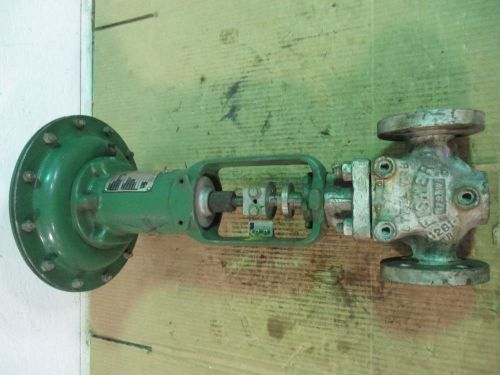 FISHER 1&#034; IRON VALVE w/ SIZE 30 ACTUATOR #526856D USED