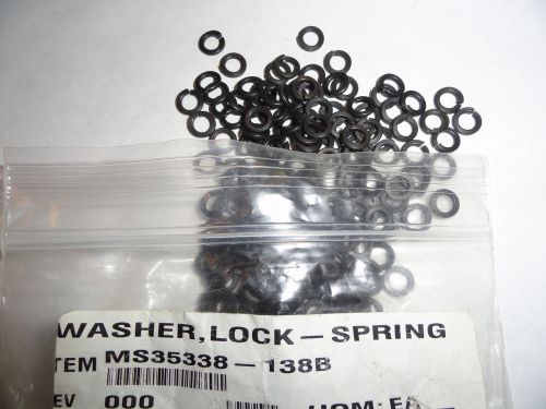 #10 Mil-Spec MS35338-138B Stainless Black Oxide Finish Split Lock Washers