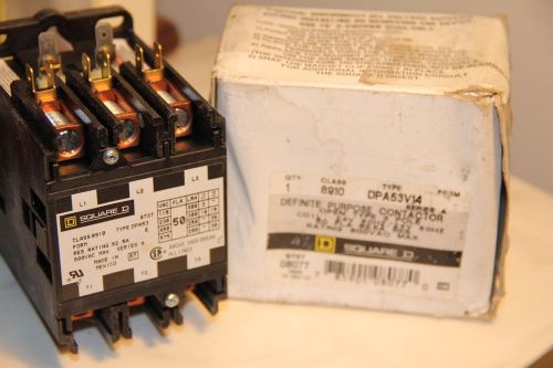Schneider Electric 8910 DPA53V14Y236 Square D CONTACTOR 50A 3 Phase 600VAC NEW