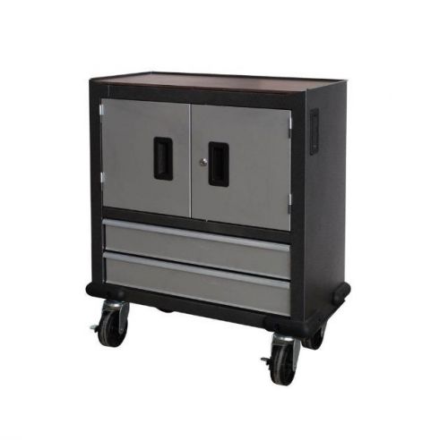 2-drawer, 2-door tools supplies chest cabinet box garage organization system for sale