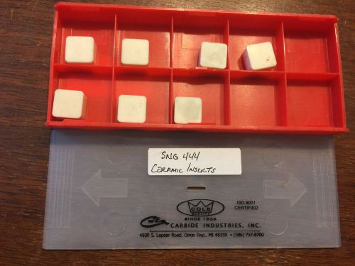 SNG 444 Ceramic Inserts **7 Inserts**