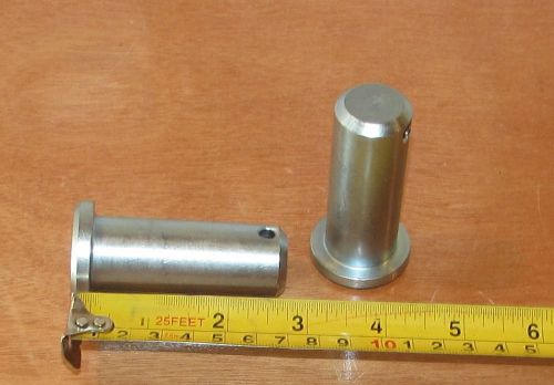 Single Hole Clevis Pins, Standard, 1010/1018 Steel, 1 X 2-3/4 (Lot of 2)