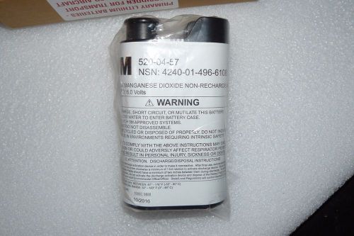 NEW 3M 520-04-57 LITHIUM MANGANESE DIOXIDE NON-RECHARGEABLE BATTERY 6.0 VOLTS