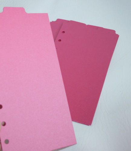 9 Shimmery Dark Pink Filofax Personal Kate Spade size dividers monthly top tab