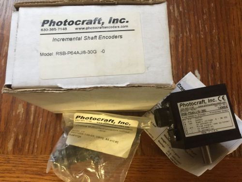 Photocraft, Inc Shaft Encoder RSB-P64J/8-30G New in Box