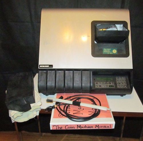 Magner Pelican 305 Commercial Coin Counter Sorter Cash Currency Machine + Extras