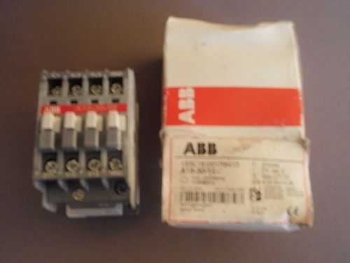 A16-30-10 ABB Contactor A16-30-10-84 120V coil 1 17A 3ph 3 pole