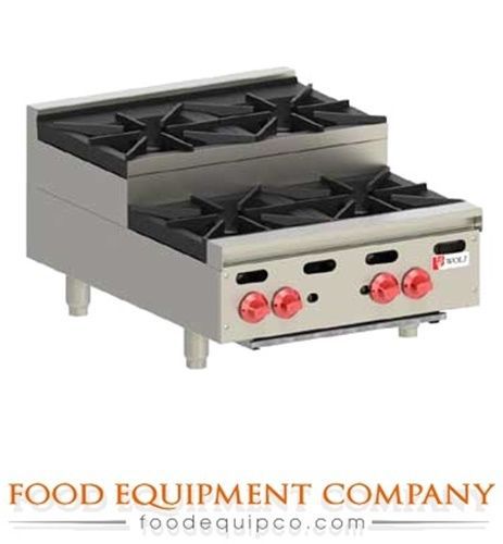 Wolf ahp424u achiever hotplate gas, 24&#034; w, (2) open burners/ (2) step-up burners for sale