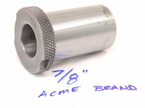 Used acme aircraft machinist slipfixed renewable drill bushing 7/8&#034; (.875) for sale