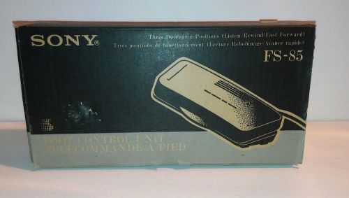 New sony fs-85 transcriber foot control pedal w/software serial connector (db9) for sale
