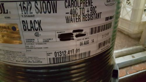 Carol 01312 16/2c 16 awg/2 cond carolprene sjoow 300v power cable cord usa /20ft for sale