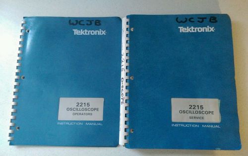 Tektronix 2215 Oscilloscope Operators &amp; Service Manual Set