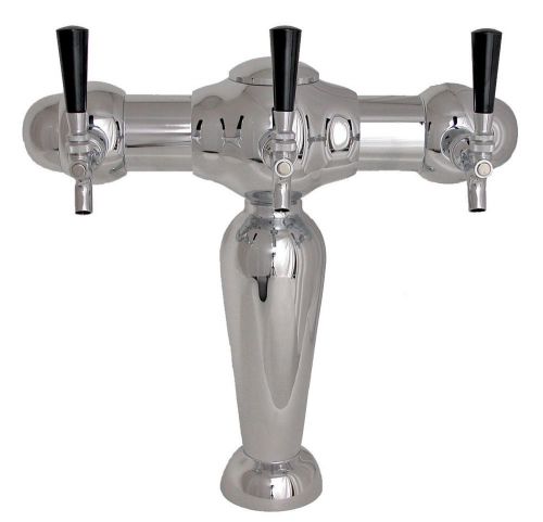 Monaco Draft Beer Tower - Air Cooled - 3 Faucets - Commercial Bar Dispensing