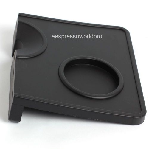 Original new exclusive barista tamping corner mat silicone black with insert for sale