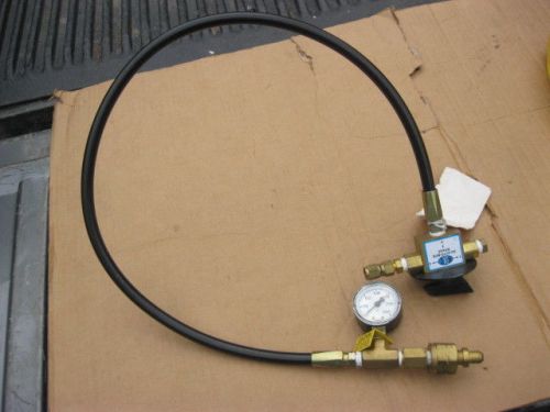 Hoke 7165g6y 3/8&#034; selecto-mite ball valve tube connection  w/  hose &amp; guage for sale