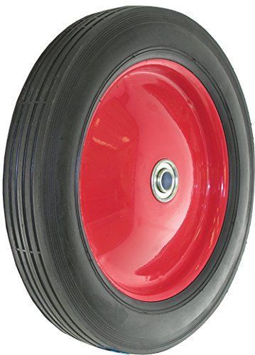 Shepherd hardware 9596 10-inch semi-pneumatic rubber tire, steel hub with ball for sale