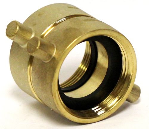 Nni 1-1/2&#034; nst (nh) x npsh fire hose double female swivel adapter for sale
