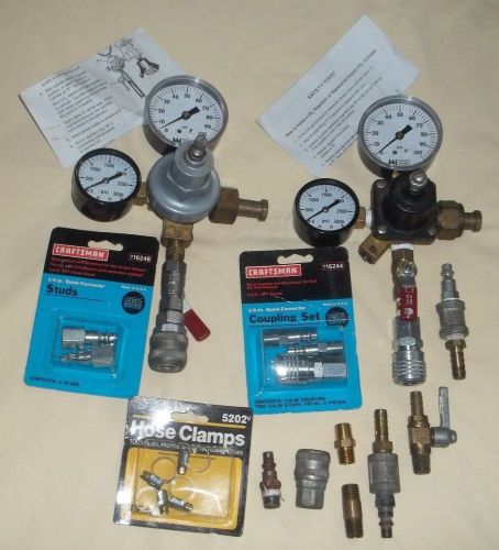 Weiss instruments co2 gas cylinder regulator gauge + fittings craftsman u.s.a for sale