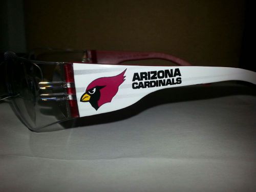 NFL Arizona Cardinals safety glasses clear lens red frame ANSI Z87.1/CSA Z94