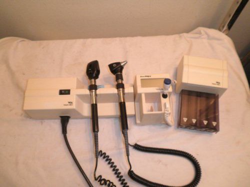 Welch Allyn 767 Trans w/Ophthalmoscope &amp; Otoscope Heads &amp; SureTemp 4 Thermometer