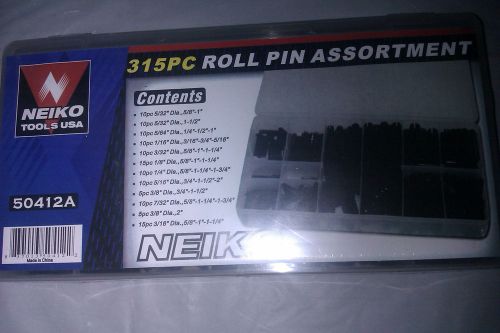 Neiko 50412A 315 Piece Roll Pin Assortment NIP NIB