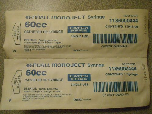 Kendall monoject syringe 60 cc x 2pcs for sale